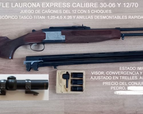 Laurona 2000XE express rifle escopeta